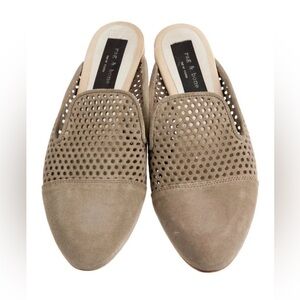 Rag & Bone Suede Cutout Accent Mules